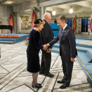 10. desember: Kongeparet og Kronprinsparet er til stede ved utdelingen av Nobels fredspris til President Juan Manuel Santos. Foto: Håkon Mosvold Larsen, NTB scanpix